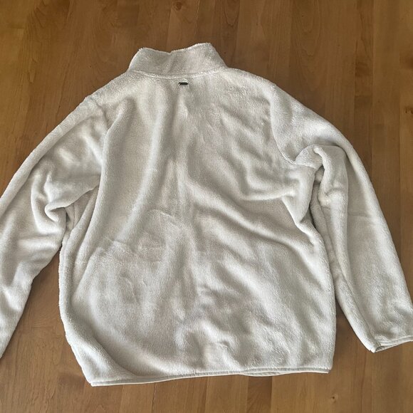 Volcom Jacket Womens Phuzzy  Fleece Zip Up Bone, L Sample Sale - Picture 3 of 3